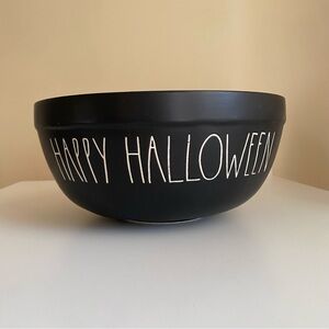 Rae Dunn Black Happy Halloween Bowl Large